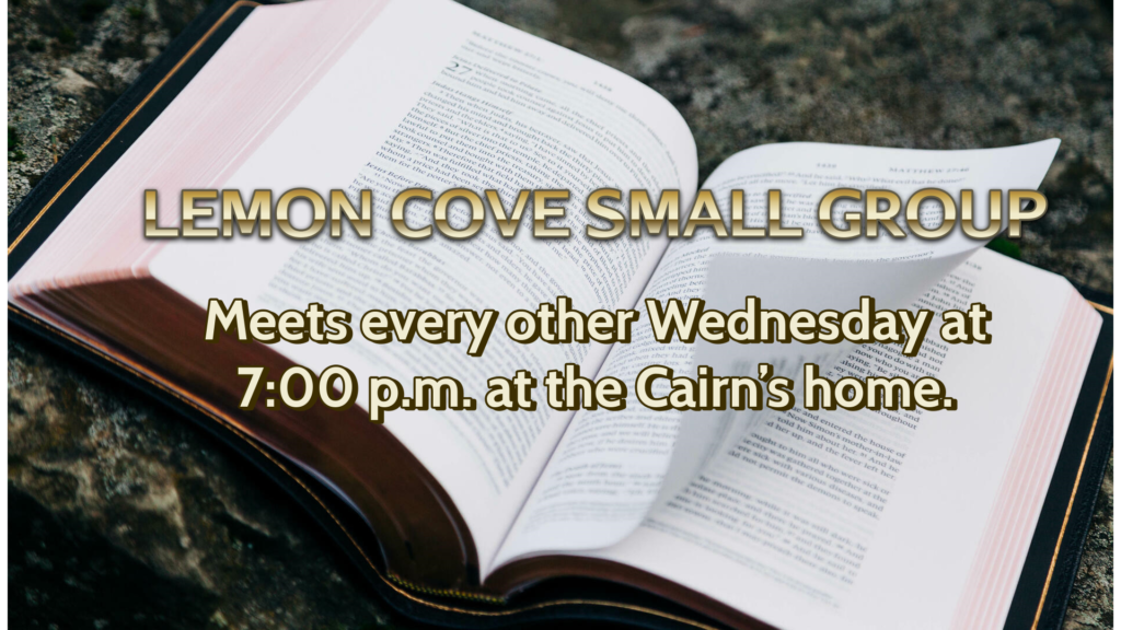EVENTS Lemon Cove Community Church